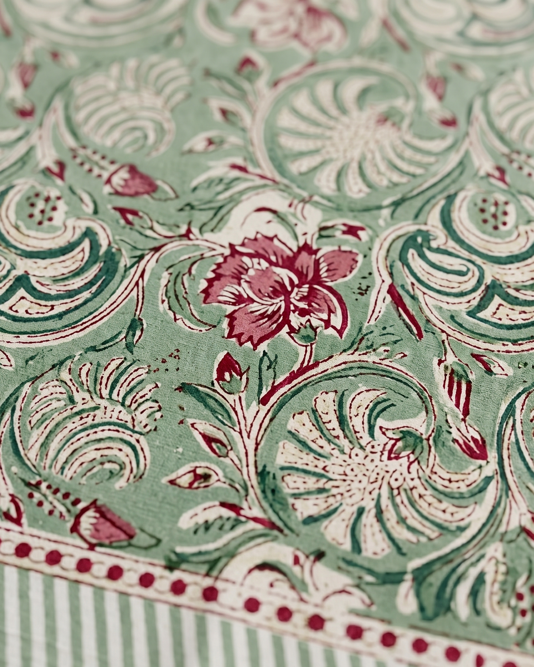 Minty Green Table Runner