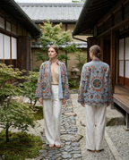 Grey Chakra Velvet Jacket