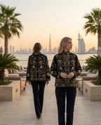 Black Embroidered Velvet Jacket