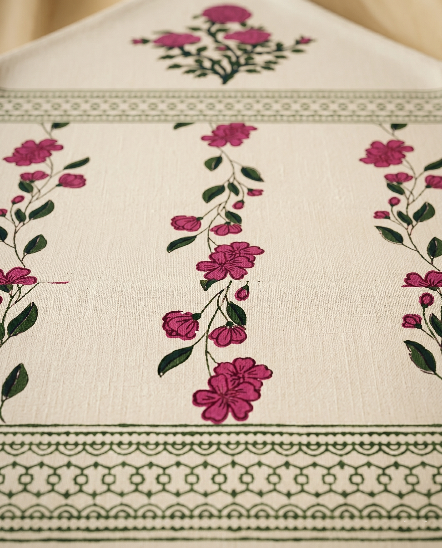 Pink Eden Table Runner