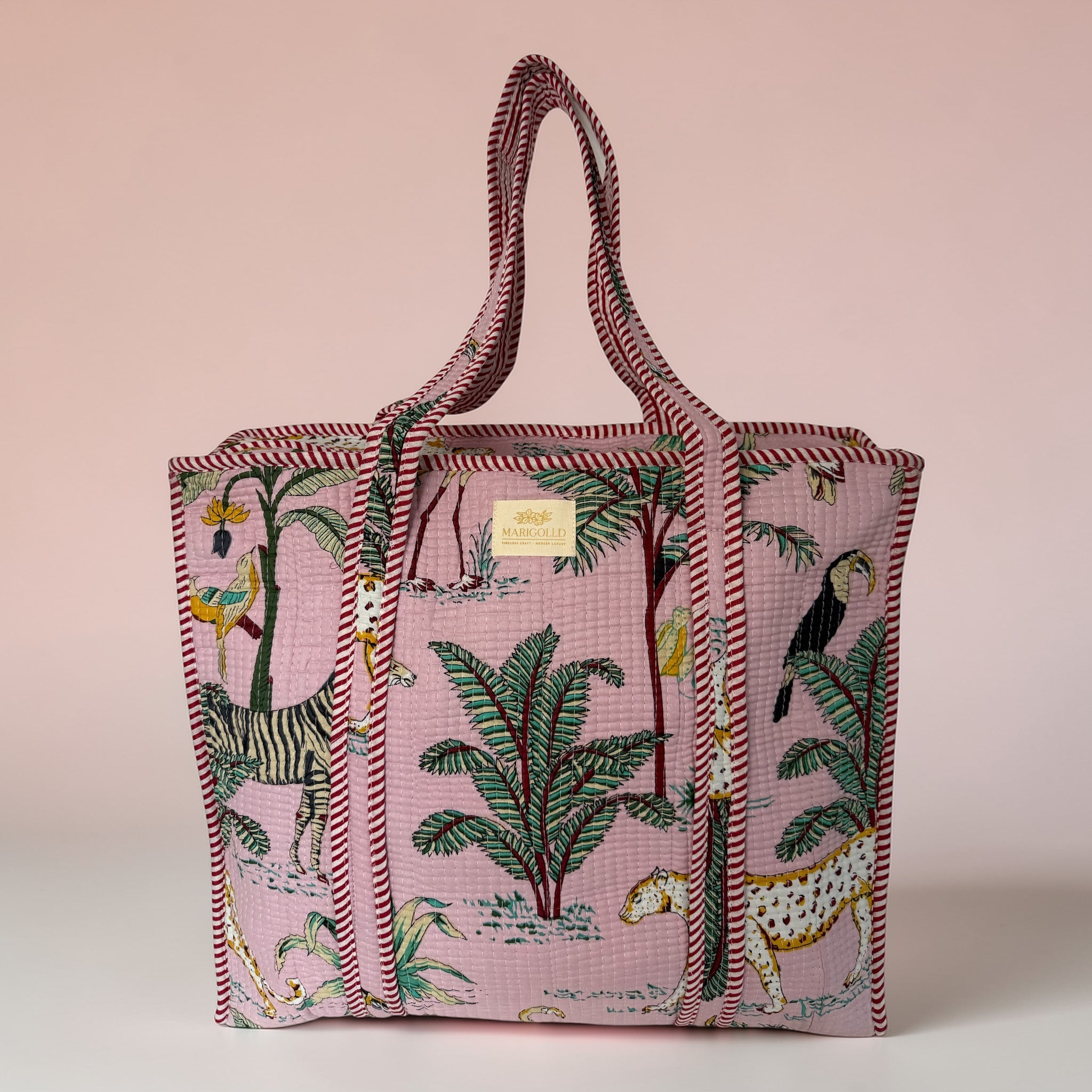 Pink Safari Tote Bag Large