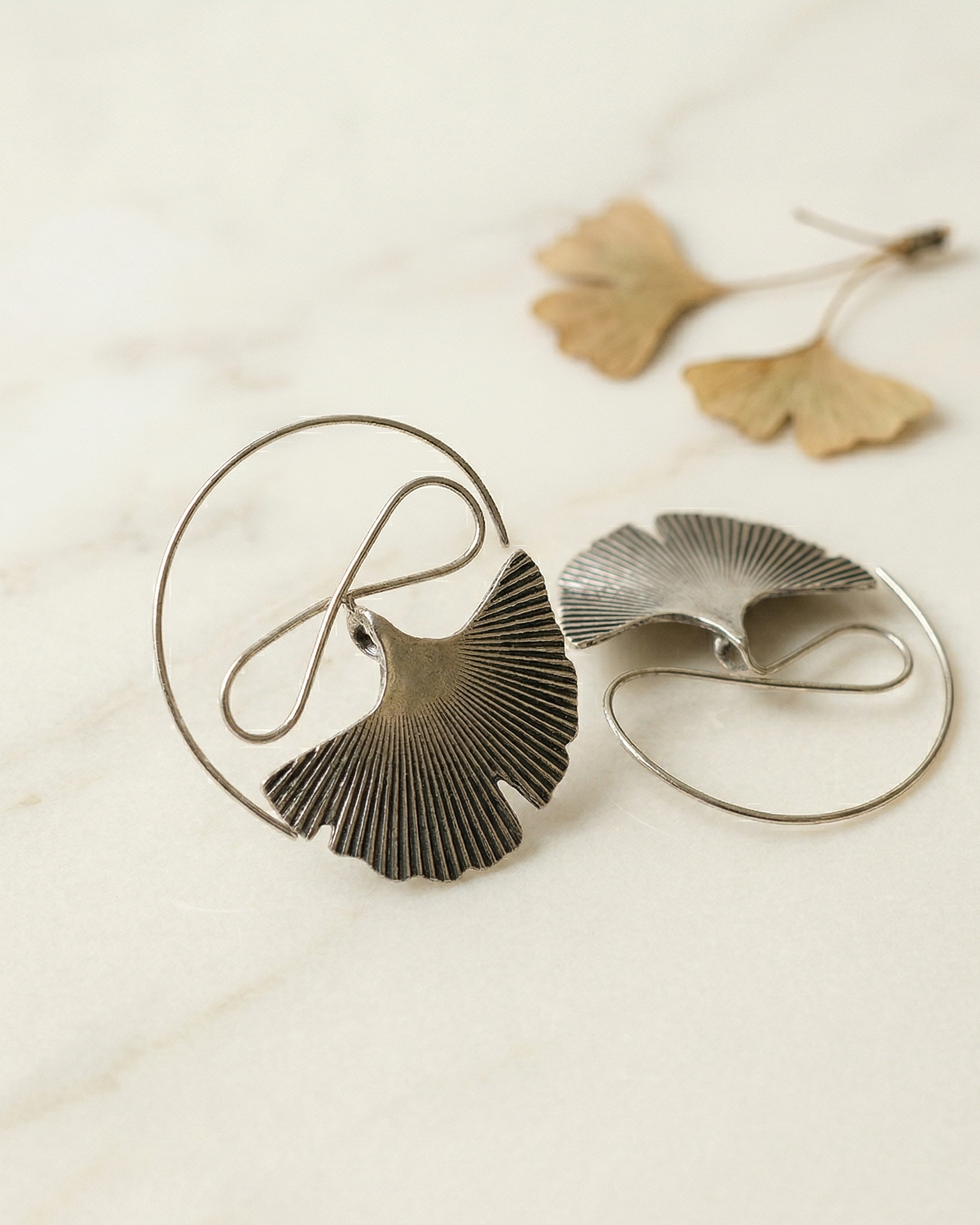 Golden Leaf Earrings